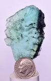 4.4cms GREEN FLUORITE SLAB BOULANGERITE CRYSTALS PERU MILPO PERU KB170