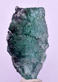 4.6cms GREEN FLUORITE SLAB BOULANGERITE CRYSTALS PERU MILPO PERU KB171
