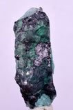 4.6cms GREEN FLUORITE SLAB BOULANGERITE CRYSTALS PERU MILPO PERU KB171