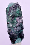 4.6cms GREEN FLUORITE SLAB BOULANGERITE CRYSTALS PERU MILPO PERU KB171