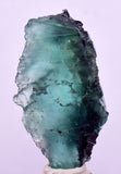 4.6cms GREEN FLUORITE SLAB BOULANGERITE CRYSTALS PERU MILPO PERU KB171