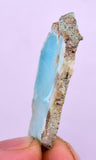 5.9Grs GEM SILICA CHRYSOCOLLA CHALCEDONY SCENIC ROUGH SLAB NEW FIND PERU SB214
