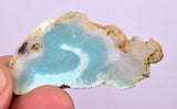 15.2Grs GEM SILICA CHRYSOCOLLA CHALCEDONY SCENIC ROUGH SLAB NEW FIND PERU SB216