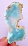 16Grs GEM SILICA CHRYSOCOLLA CHALCEDONY SCENIC ROUGH SLAB NEW FIND PERU SB217