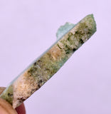 6.5Grs GEM SILICA CHRYSOCOLLA CHALCEDONY SCENIC ROUGH SLAB NEW FIND PERU SB219