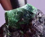 4.8cms FLUORITE  PYRITE  BOULANGERITE NEEDLES QUARTZ MILPO PERU KB174