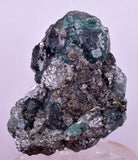 8.8cms FLUORITE  CHALCOPYRITE  BOULANGERITE NEEDLES QUARTZ MILPO PERU KB175