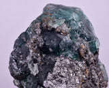 8.8cms FLUORITE  CHALCOPYRITE  BOULANGERITE NEEDLES QUARTZ MILPO PERU KB175