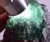 8.8cms FLUORITE  CHALCOPYRITE  BOULANGERITE NEEDLES QUARTZ MILPO PERU KB175