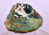 5.5cms GEM ATACAMITE CALCITE MALACHITE CRYSTAL LILY MINE PERU  AB304