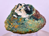5.5cms GEM ATACAMITE CALCITE MALACHITE CRYSTAL LILY MINE PERU  AB304