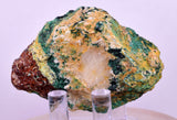 5.5cms GEM ATACAMITE CALCITE MALACHITE CRYSTAL LILY MINE PERU  AB304