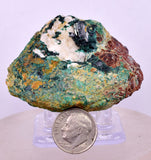 5.5cms GEM ATACAMITE CALCITE MALACHITE CRYSTAL LILY MINE PERU  AB304