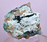 5.2cms GEM ATACAMITE CALCITE MALACHITE CRYSTAL LILY MINE PERU  AB305