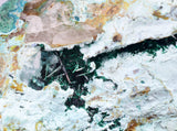 5.2cms GEM ATACAMITE CALCITE MALACHITE CRYSTAL LILY MINE PERU  AB305