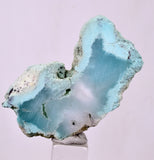 14.3Grs GEM SILICA CHRYSOCOLLA CHALCEDONY SCENIC ROUGH SLAB NEW FIND PERU SB223