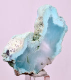 14.3Grs GEM SILICA CHRYSOCOLLA CHALCEDONY SCENIC ROUGH SLAB NEW FIND PERU SB223