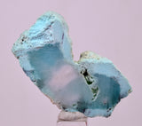 14.3Grs GEM SILICA CHRYSOCOLLA CHALCEDONY SCENIC ROUGH SLAB NEW FIND PERU SB223