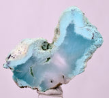 14.3Grs GEM SILICA CHRYSOCOLLA CHALCEDONY SCENIC ROUGH SLAB NEW FIND PERU SB223
