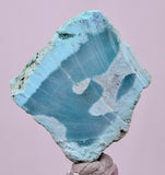 12.3grs GEM SILICA CHRYSOCOLLA CHALCEDONY SCENIC ROUGH SLAB NEW FIND PERU SB224