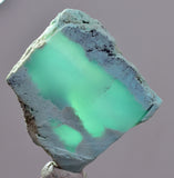 12.3grs GEM SILICA CHRYSOCOLLA CHALCEDONY SCENIC ROUGH SLAB NEW FIND PERU SB224