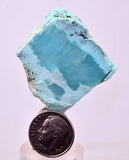 12.3grs GEM SILICA CHRYSOCOLLA CHALCEDONY SCENIC ROUGH SLAB NEW FIND PERU SB224
