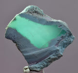 11.3grs GEM SILICA CHRYSOCOLLA CHALCEDONY SCENIC ROUGH SLAB NEW FIND PERU SB225