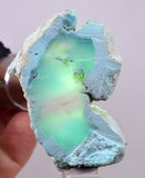 20grs GEM SILICA CHRYSOCOLLA CHALCEDONY SCENIC ROUGH SLAB NEW FIND PERU SB226