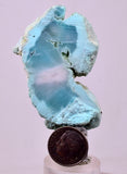 20grs GEM SILICA CHRYSOCOLLA CHALCEDONY SCENIC ROUGH SLAB NEW FIND PERU SB226
