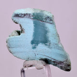 7grs GEM SILICA CHRYSOCOLLA CHALCEDONY SCENIC ROUGH SLAB NEW FIND PERU SB227