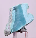 7grs GEM SILICA CHRYSOCOLLA CHALCEDONY SCENIC ROUGH SLAB NEW FIND PERU SB227