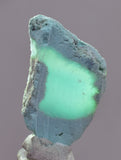 3.4grs GEM SILICA CHRYSOCOLLA CHALCEDONY SCENIC ROUGH SLAB NEW FIND PERU SB228