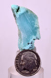 4.5grs GEM SILICA CHRYSOCOLLA CHALCEDONY SCENIC ROUGH SLAB NEW FIND PERU SB230