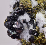 9.1cms APATITE QUARTZ PYRITE DICKITE SPHALERITE PERU HUANZALA AB306