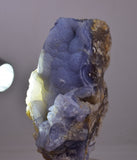 8.6cms BLUE CHALCEDONY PERU Crystal Quartz  Translucent Mineral Sample  Collector QB155
