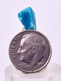 2carats GEM SILICA CHRYSOCOLLA CHALCEDONY PERU FREE FORM QUARTZ BB473