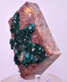 6.9cms DIOPTASE CRYSTALS CONGO EMERALD COLOR MINERAL SPECIMEN KB176