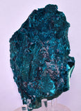 11.7cm GEM BLUE MALACHITE PSEUDOMORPH CHRYSOCOLLA PERU ROSETTE  CRYSTAL UB378