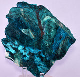 11.7cm GEM BLUE MALACHITE PSEUDOMORPH CHRYSOCOLLA PERU ROSETTE  CRYSTAL UB378