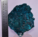 11.7cm GEM BLUE MALACHITE PSEUDOMORPH CHRYSOCOLLA PERU ROSETTE  CRYSTAL UB378