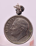 0.6cms NATIVE SILVER WIRE PERU UCHUCCHACUA MINE MINERAL SPECIMEN HB338