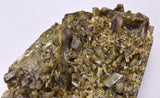 19ms CLINOZOISITE EPIDOTE CRYSTALS PERU MINERAL SPECIMEN COLLECTOR  KB177