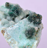 5.1cms DRUZY CHRYSOCOLLA QUARTZ MALACHITE LILY MINE PERU COPPER DB200
