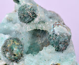 5.1cms DRUZY CHRYSOCOLLA QUARTZ MALACHITE LILY MINE PERU COPPER DB200