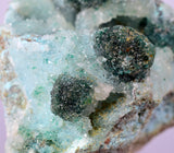 5.1cms DRUZY CHRYSOCOLLA QUARTZ MALACHITE LILY MINE PERU COPPER DB200