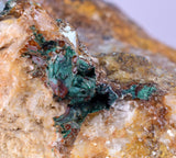 10.6cms GEM ATACAMITE MALACHITE QUARTZ INSIDE SELENITE CRYSTAL LILY MINE PERU TB307