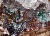10.6cms GEM ATACAMITE MALACHITE QUARTZ INSIDE SELENITE CRYSTAL LILY MINE PERU TB307