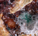 10.6cms GEM ATACAMITE MALACHITE QUARTZ INSIDE SELENITE CRYSTAL LILY MINE PERU TB307