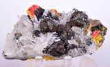 10.9cms REALGAR CRYSTAL ORPIMENT TRANSLUCENT PERU MINERAL SPECIMEN QW1