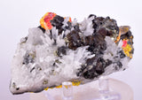 10.9cms REALGAR CRYSTAL ORPIMENT TRANSLUCENT PERU MINERAL SPECIMEN QW1